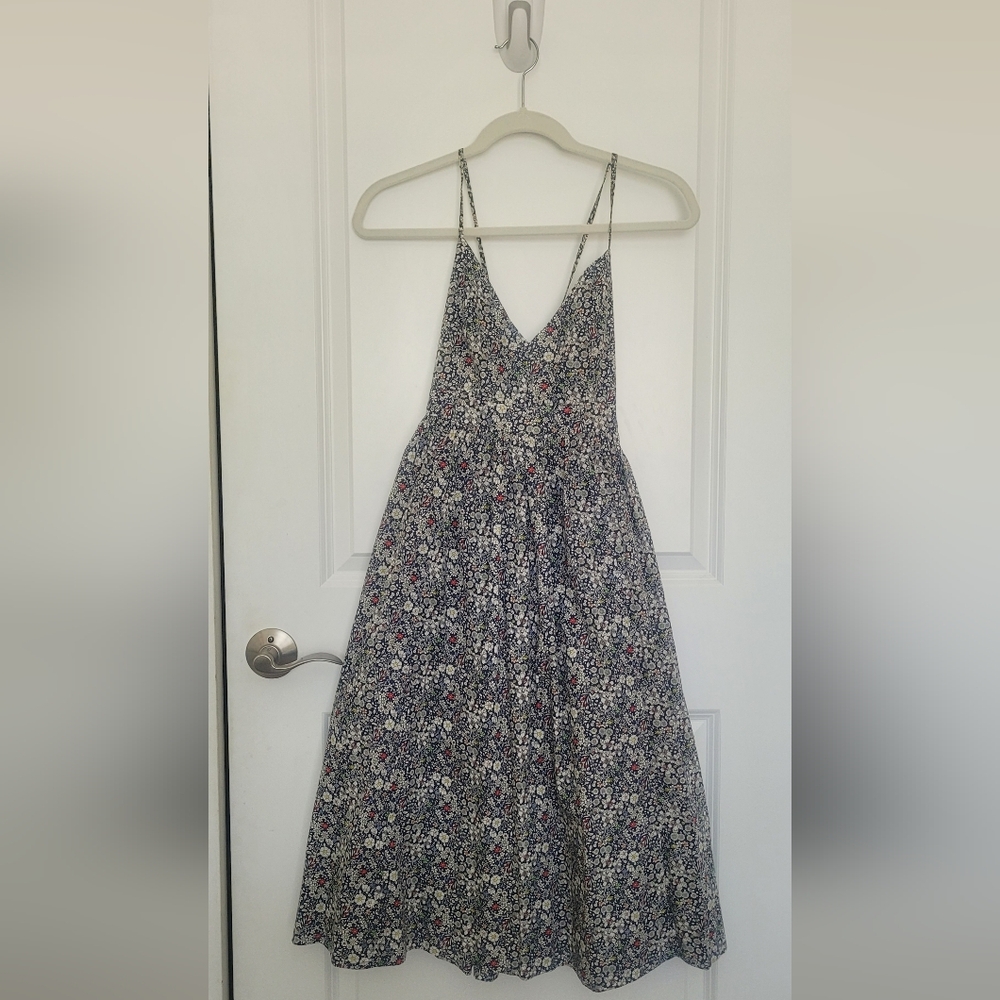 J Crew Liberty Fabrics Blue sundress, size 4
